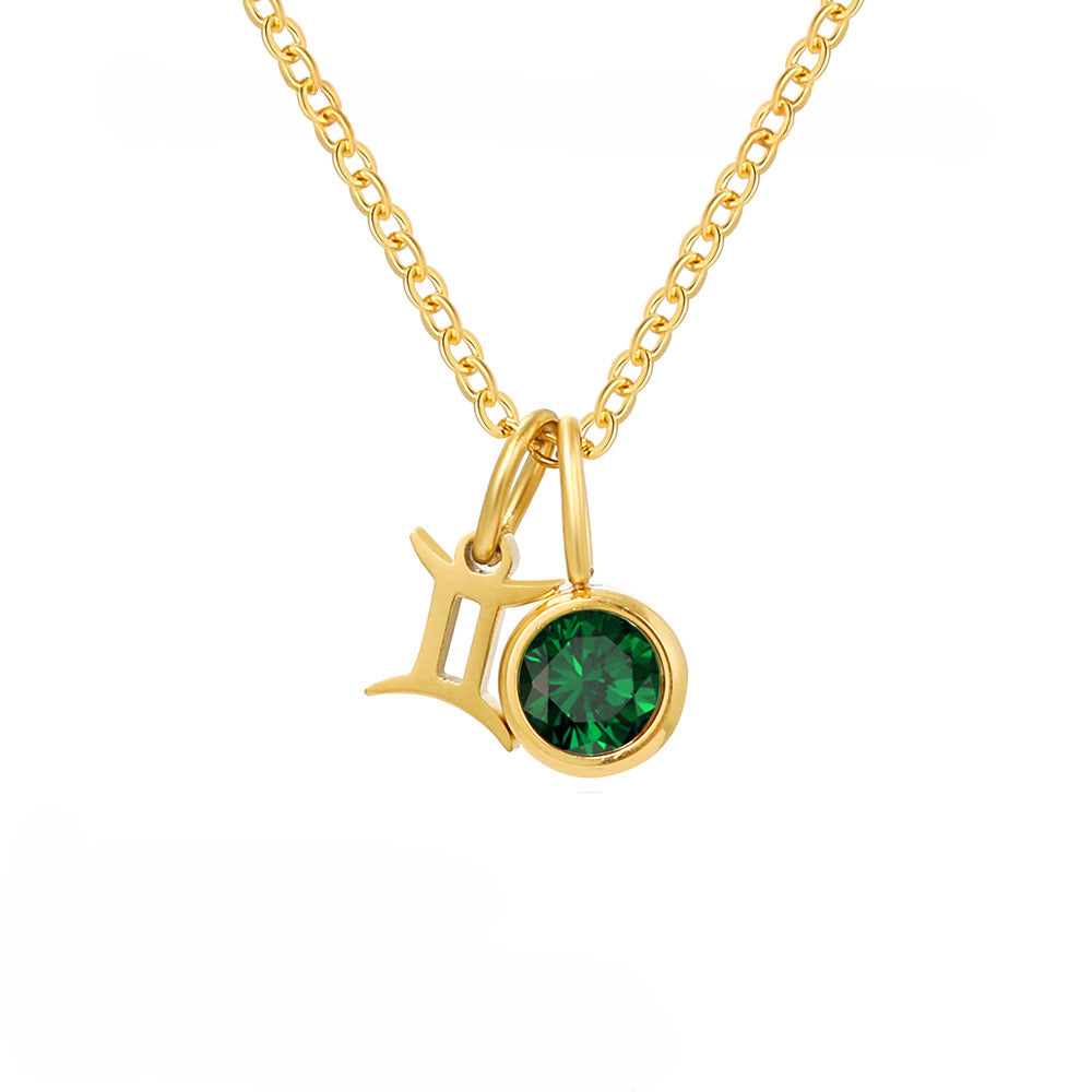 Collar zodiacal birthstone