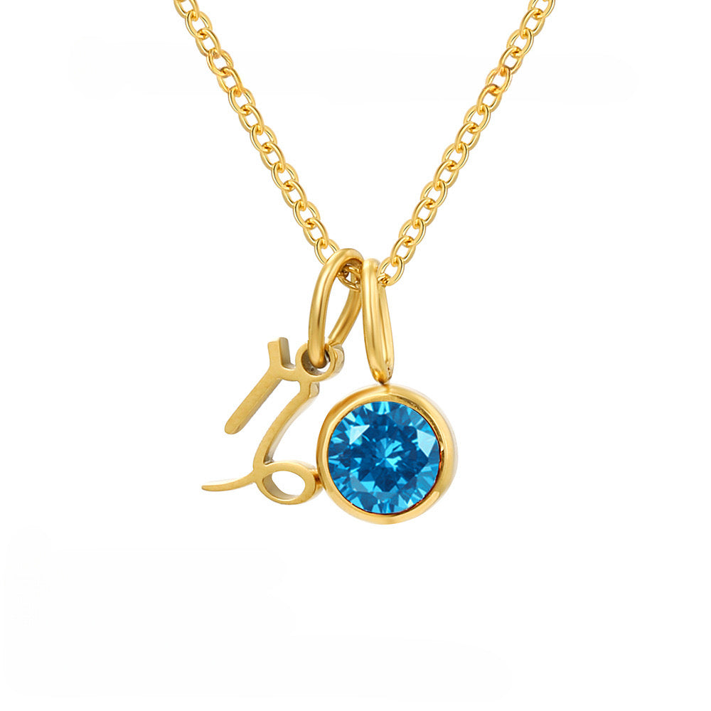 Collar zodiacal birthstone