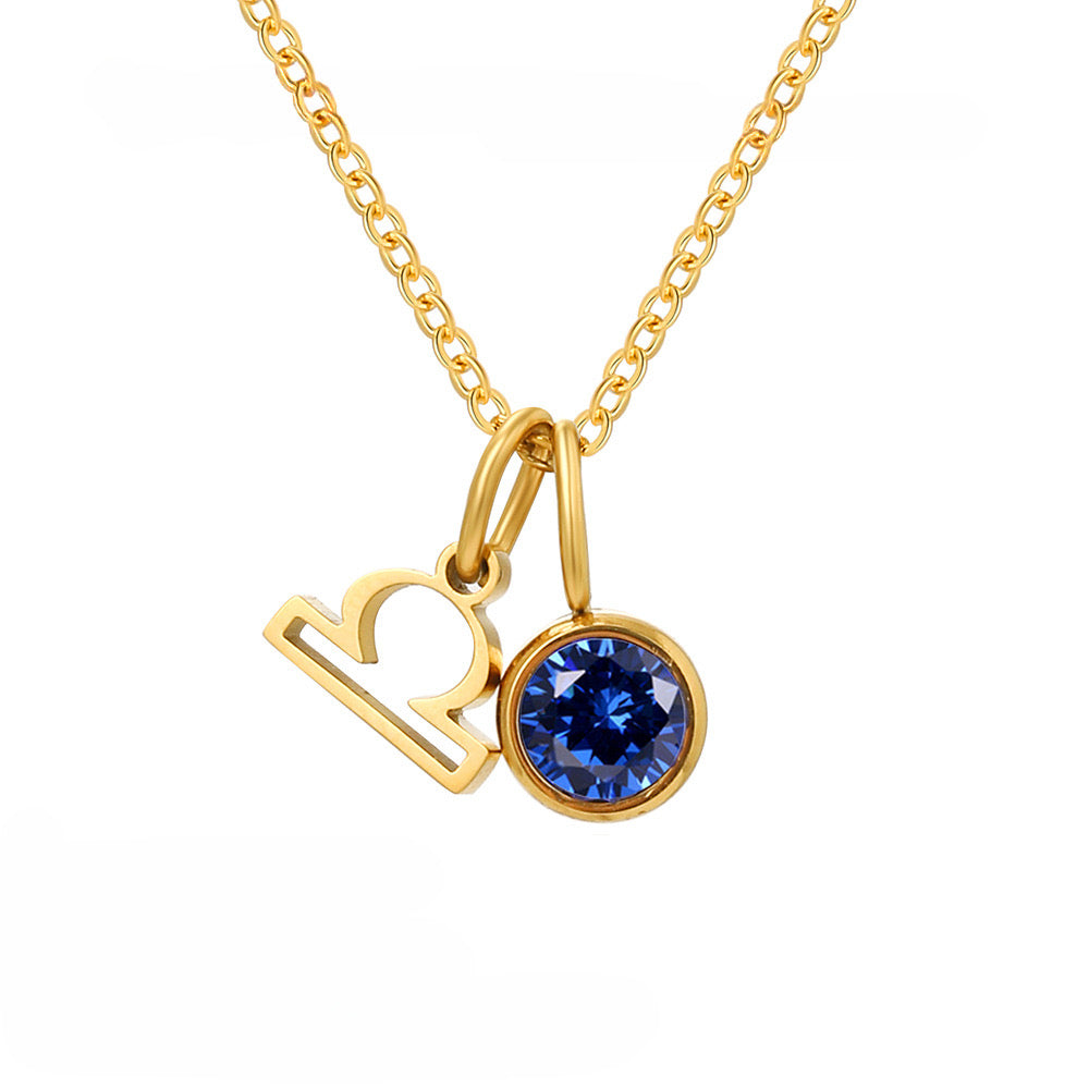 Collar zodiacal birthstone