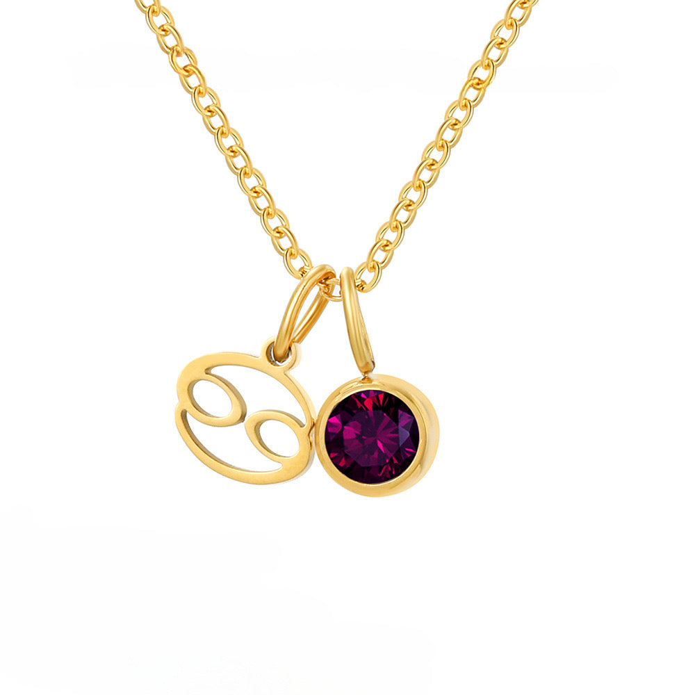 Collar zodiacal birthstone