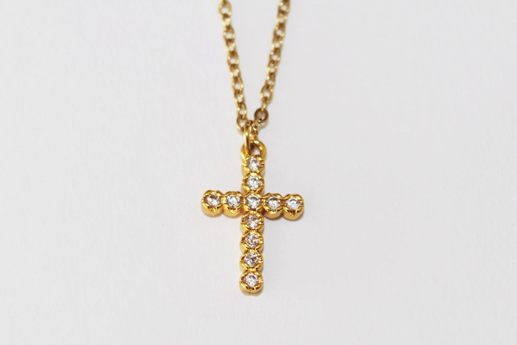 Collar Cruz Brillos